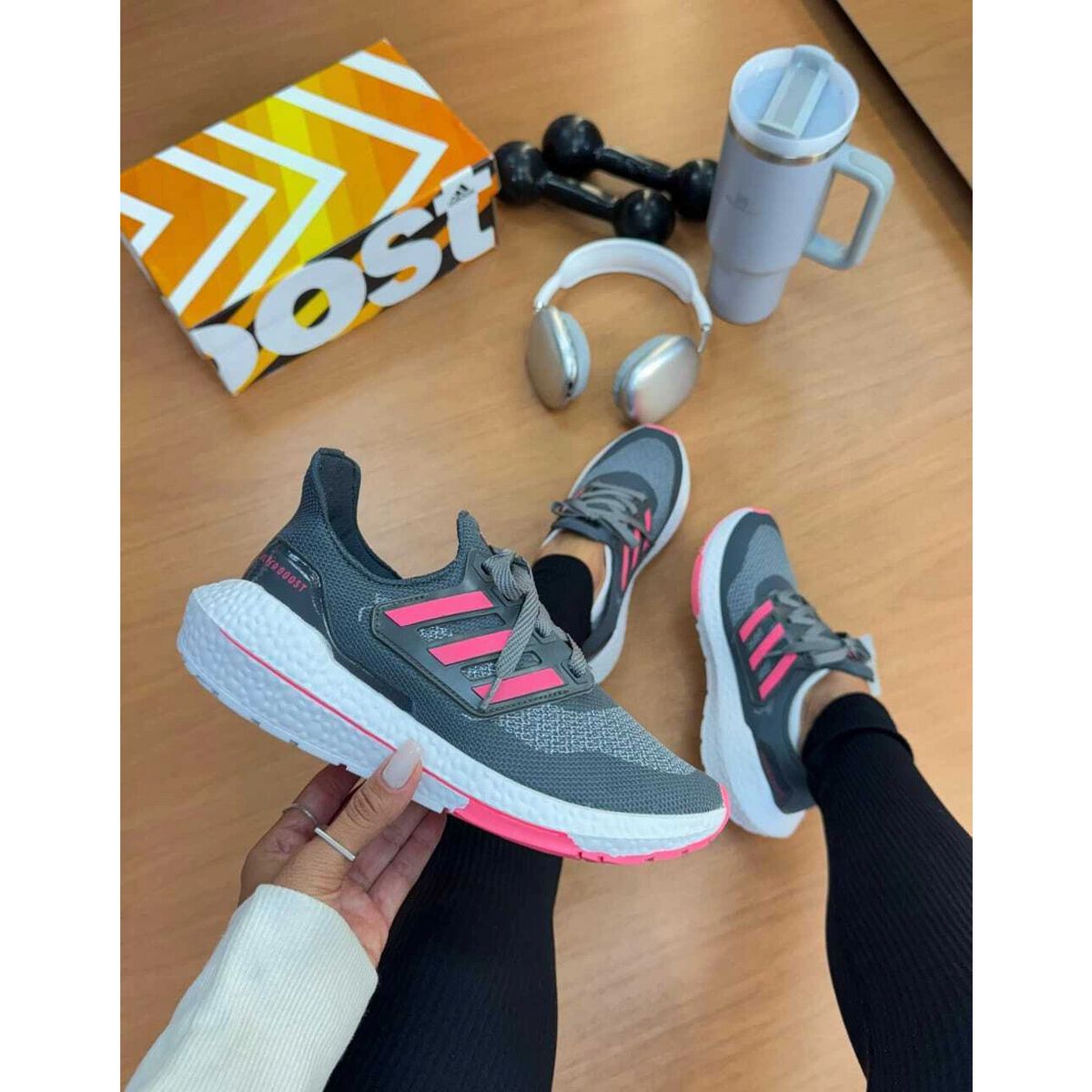 ADIDAS ULTRABOOST GRAY PINK