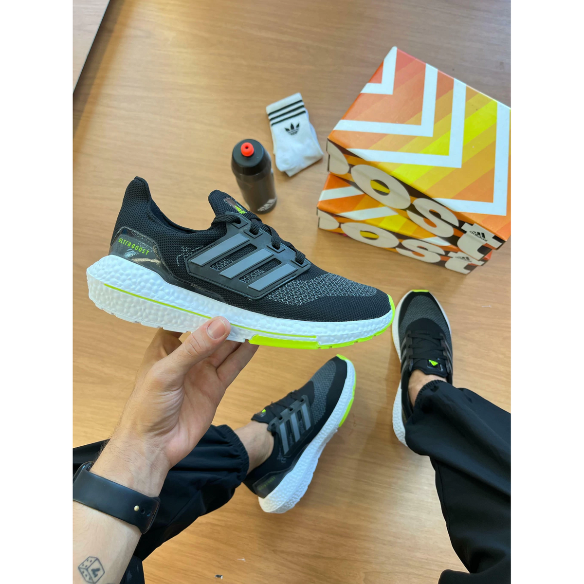 ADIDAS ULTRABOOST GRAY GREEN