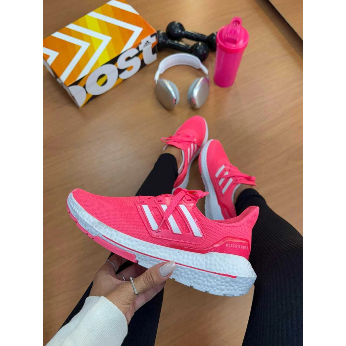 ADIDAS ULTRABOOST PINK WHITE